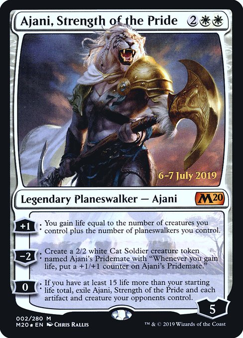 Ajani, Strength of the Pride - Foil - Prerelease Promo