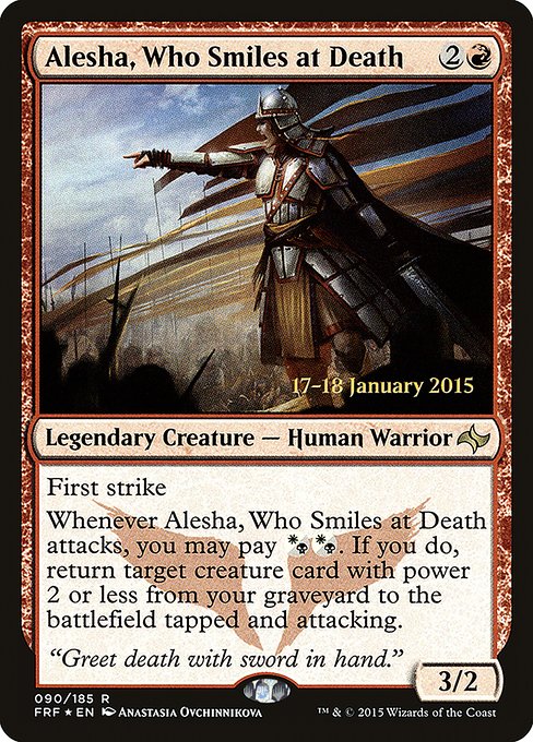 Alesha, Who Smiles at Death - Foil - Prerelease Promo
