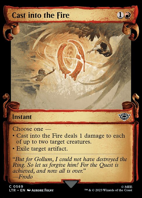 Cast into the Fire - Silver Foil