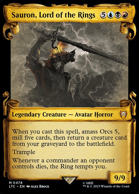 Sauron, Lord of the Rings - Silver Foil