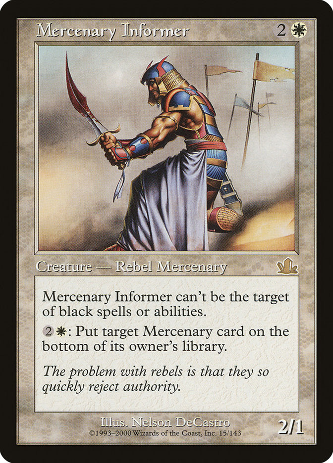 Mercenary Informer - Foil