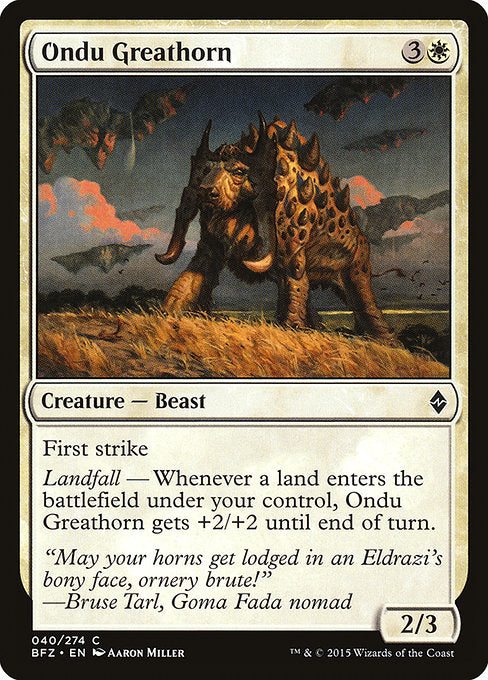 Ondu Greathorn - Foil