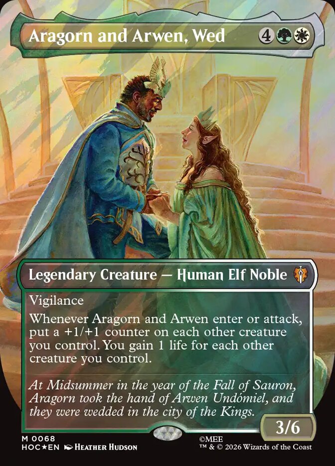 Aragorn and Arwen, Wed - Surge Foil