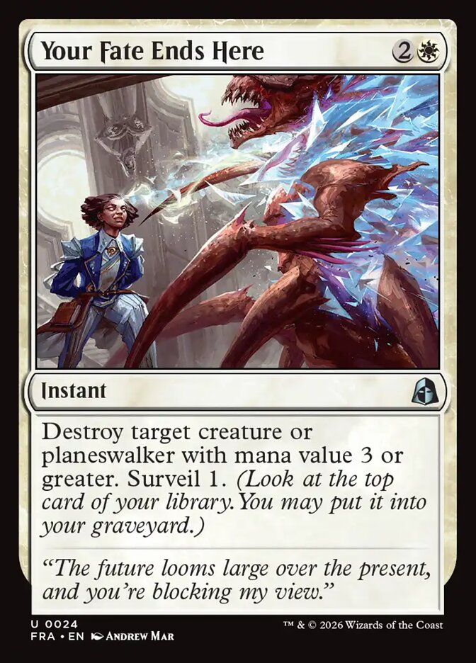 Your Fate Ends Here - Foil