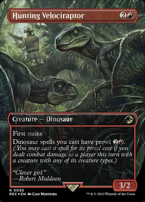 Hunting Velociraptor - Emblem Foil