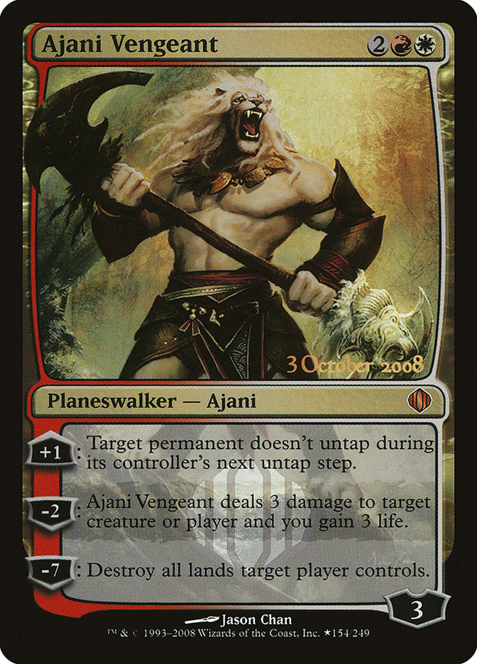 Ajani Vengeant - Foil - Prerelease Promo