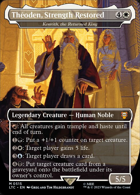 Kenrith, the Returned King (Theoden, Strength Restored) - Silver Foil
