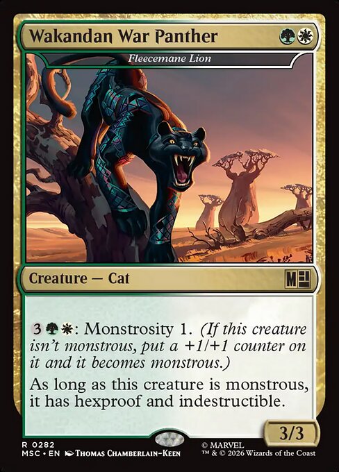 Fleecemane Lion (Wakandan War Panther) - Surge Foil