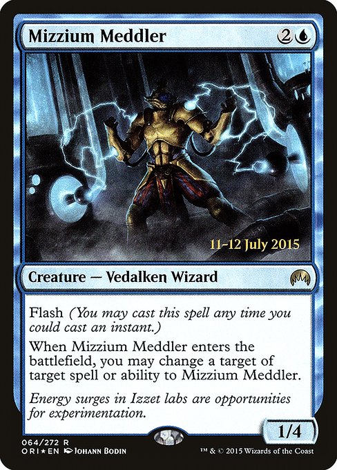 Mizzium Meddler - Foil - Prerelease Promo