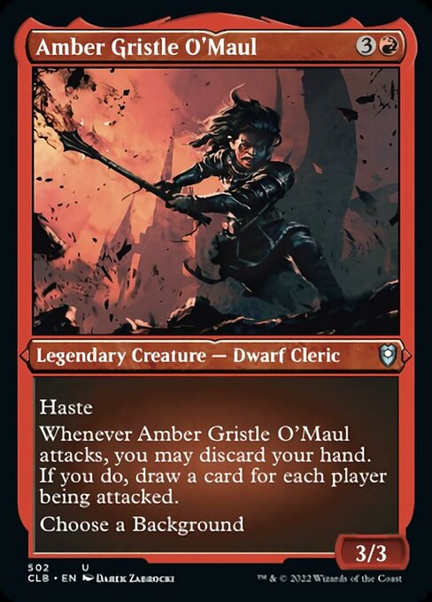 Amber Gristle O'Maul - Foil-Etched