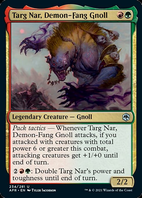 Targ Nar, Demon-Fang Gnoll - Foil