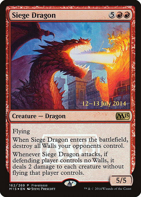 Siege Dragon - Foil - Prerelease Promo