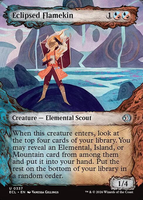 Eclipsed Flamekin - Foil