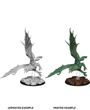 D&D Unpainted Minis - Young Green Dragon