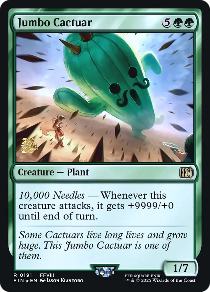 Jumbo Cactuar - Foil - Prerelease Promo