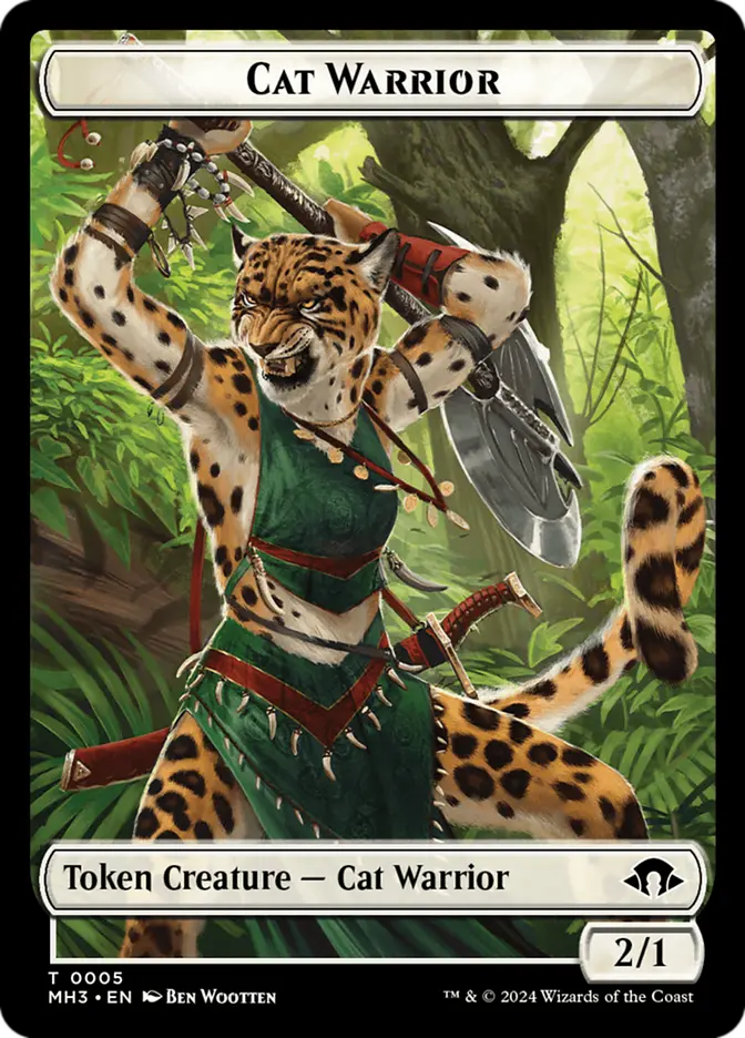 Cat Warrior Token (MH3) - Foil