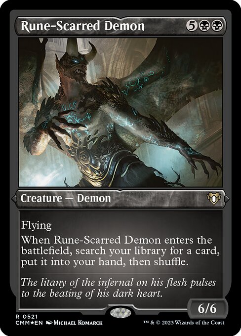 Rune-Scarred Demon - Foil-Etched