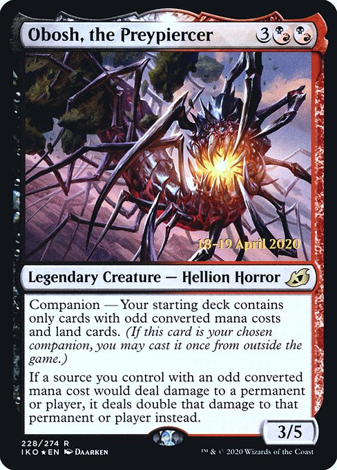 Obosh, the Preypiercer - Foil - Prerelease Promo