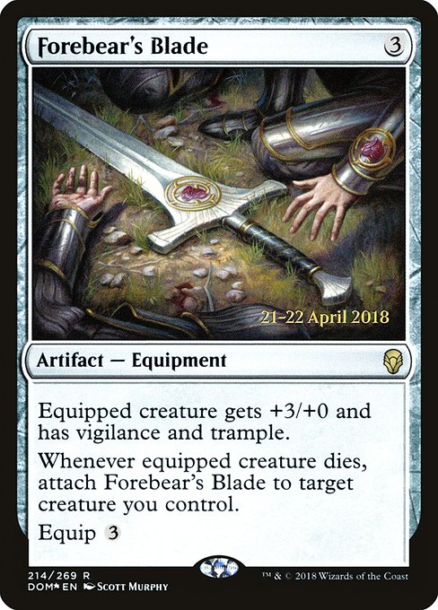 Forebear's Blade - Foil - Prerelease Promo
