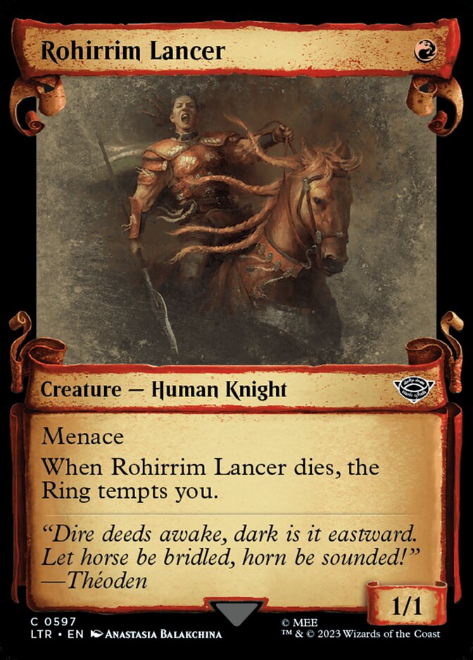 Rohirrim Lancer - Silver Foil