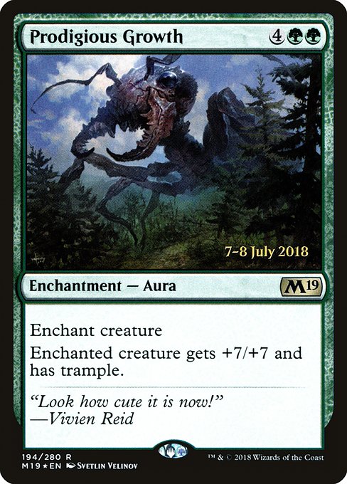 Prodigious Growth - Foil - Prerelease Promo