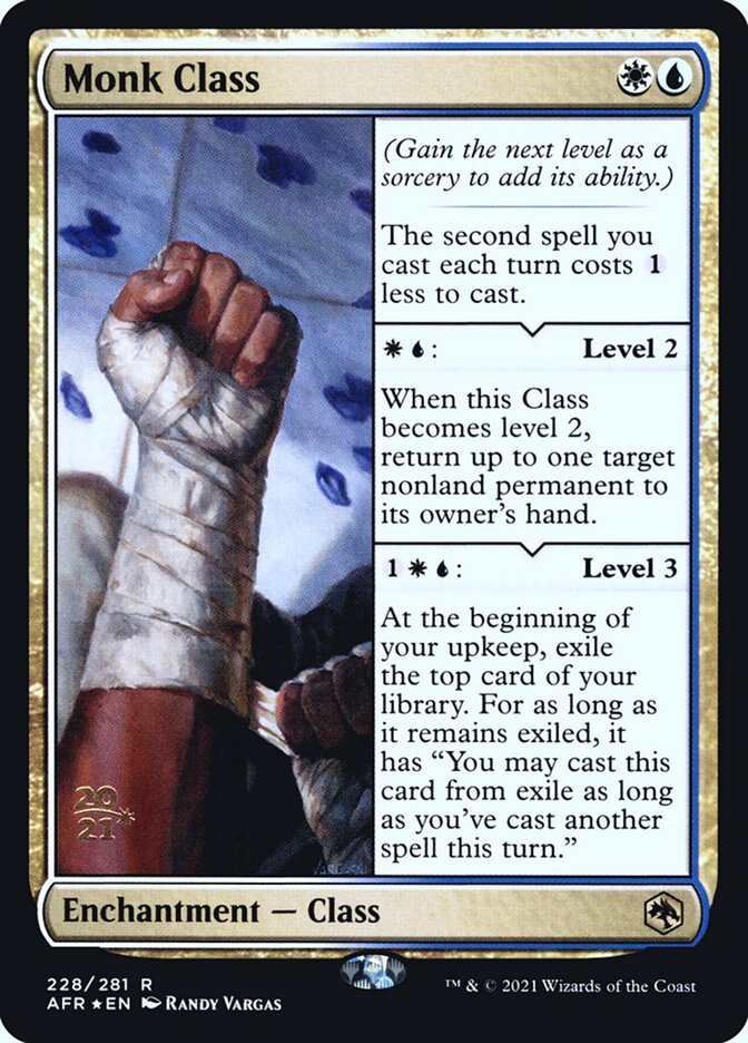 Monk Class - Prerelease Foil