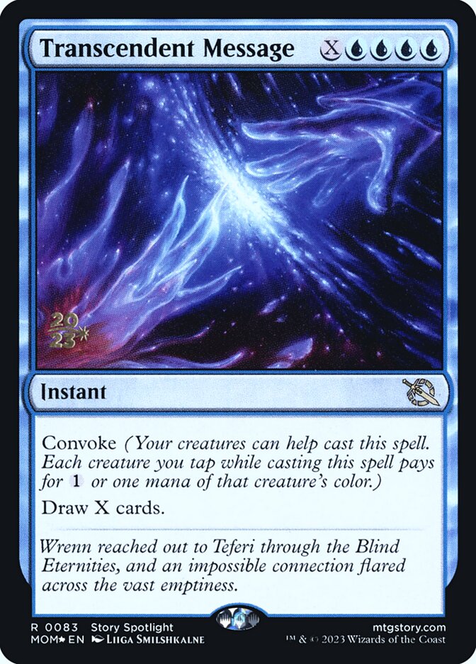 Transcendent Message - Foil - Prerelease Promo