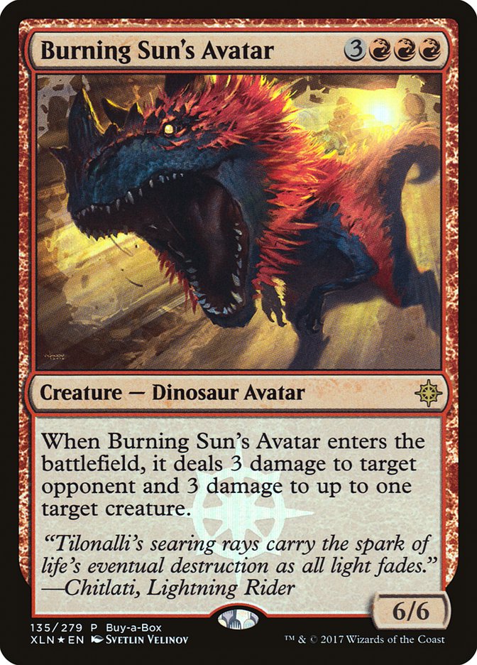 Burning Sun's Avatar - Foil - Buy-A-Box Promo