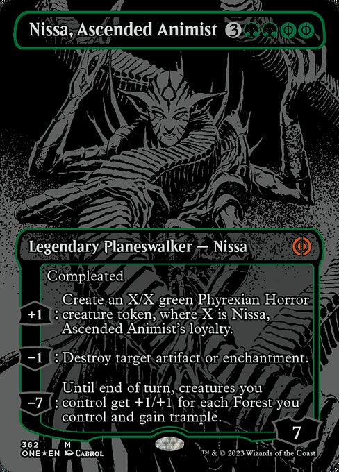 Nissa, Ascended Animist - Oil Slick Foil