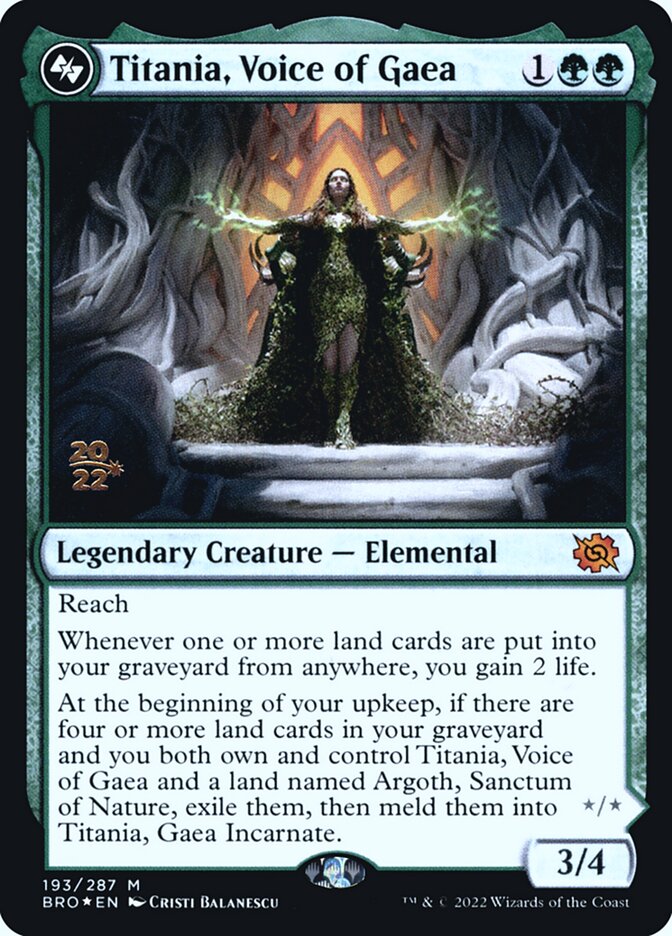 Titania, Voice of Gaea - Prerelease Promo - Foil