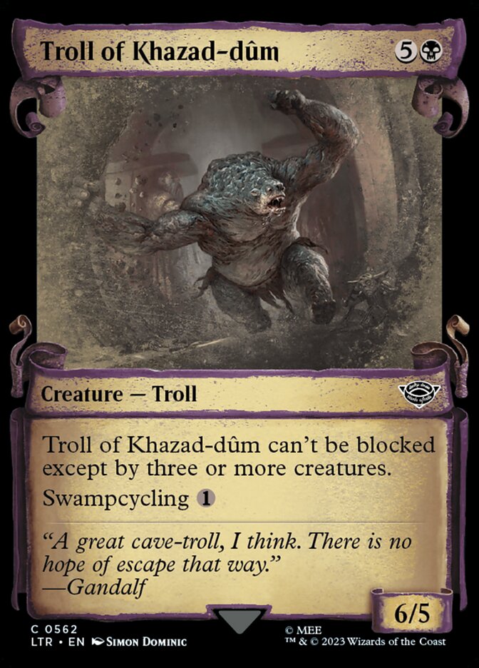 Troll of Khazad-dum - Silver Foil