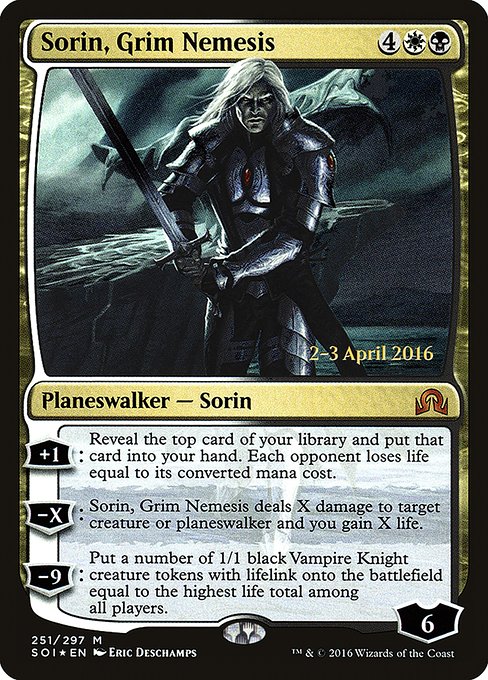 Sorin, Grim Nemesis - Foil - Prerelease Promo