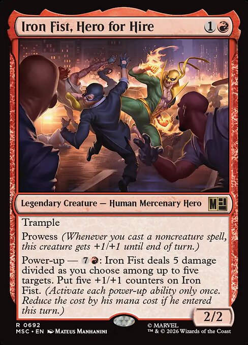 Iron Fist, Hero for Hire - Foil