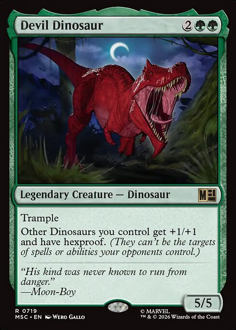 Devil Dinosaur - Foil