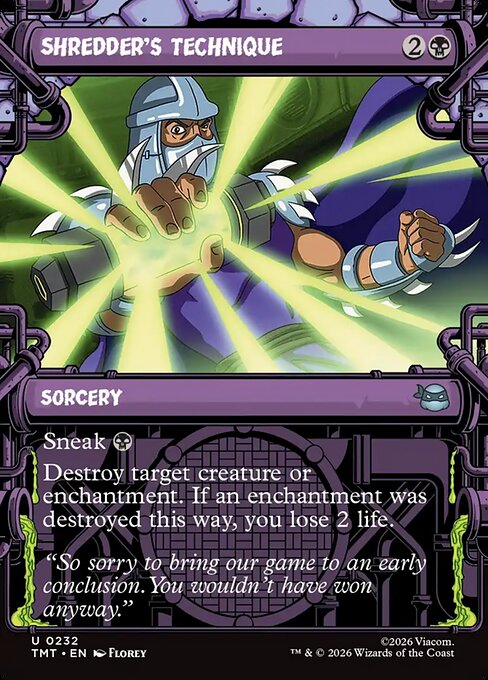 Shredder's Technique - Foil