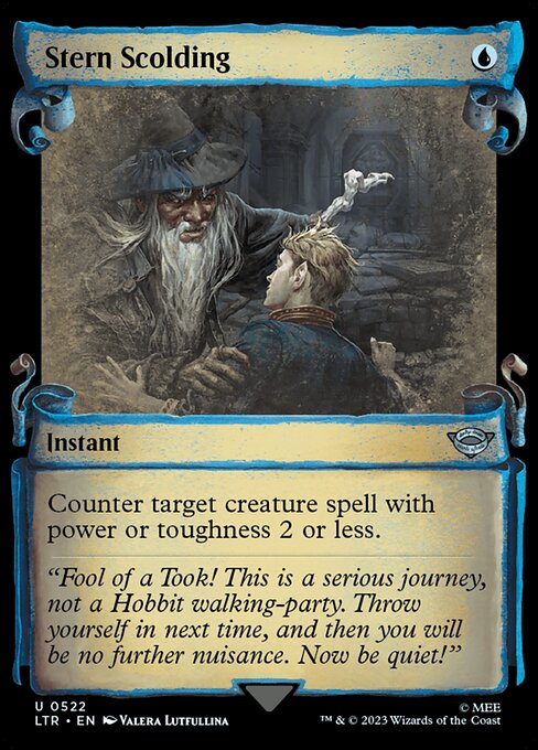 Stern Scolding - Silver Foil
