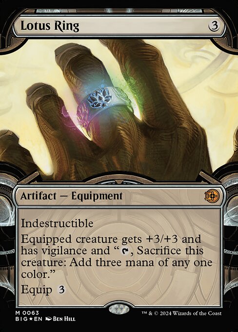 Lotus Ring - Raised Foil