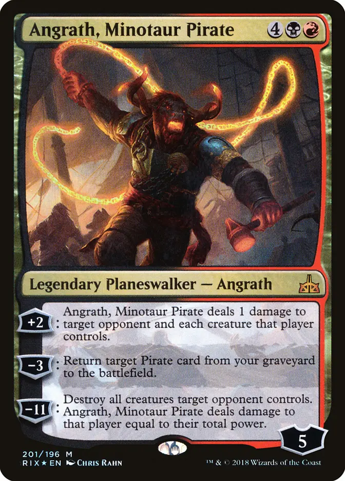 Angrath, Minotaur Pirate - Foil - Planeswalker Deck Exclusive (MP)