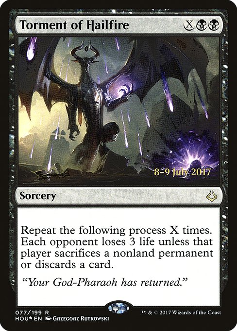 Torment of Hailfire - Foil - Prerelease Promo