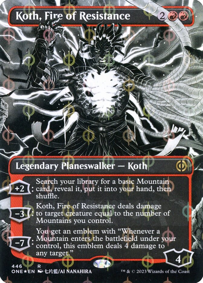 Koth, Fire of Resistance - Step-And-Compleat Foil