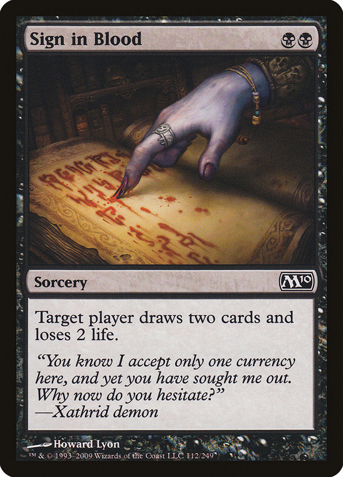 Sign in Blood - Foil