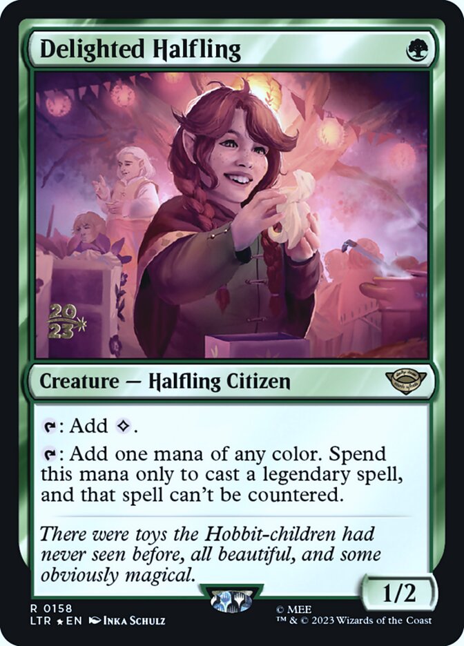 Delighted Halfling - Foil - Prerelease Promo