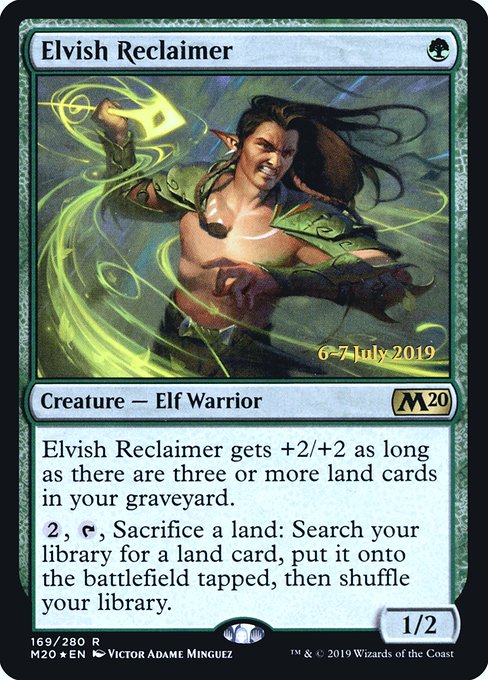 Elvish Reclaimer - Foil - Prerelease Promo