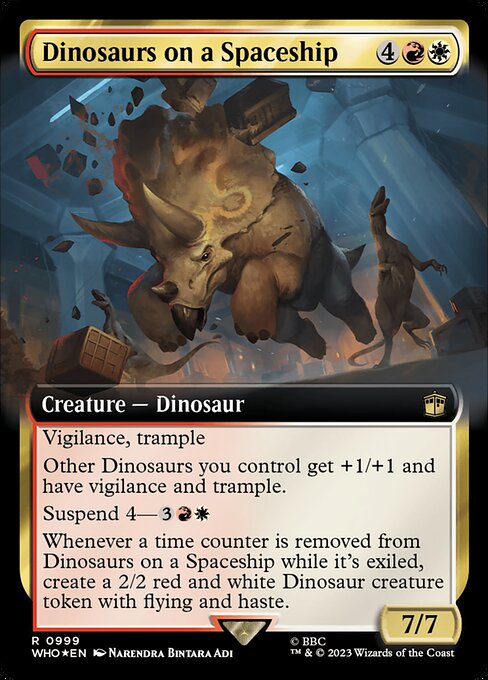 Dinosaurs on a Spaceship - Surge Foil