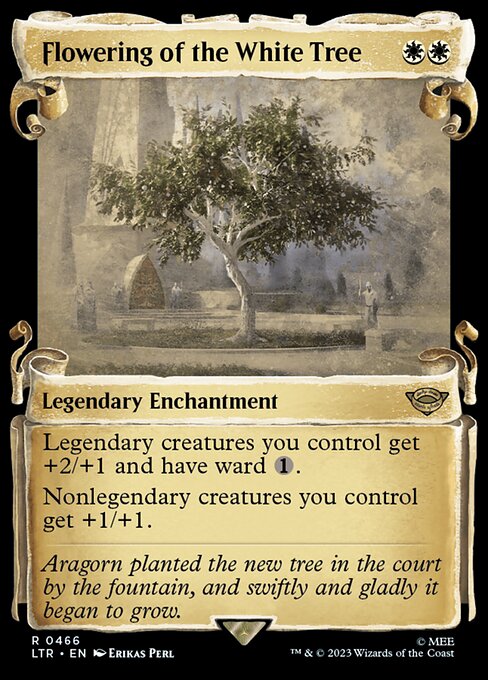 Flowering of the White Tree - Silver Foil