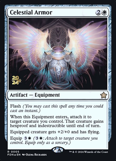 Celestial Armor - Foil - Prerelease Promo