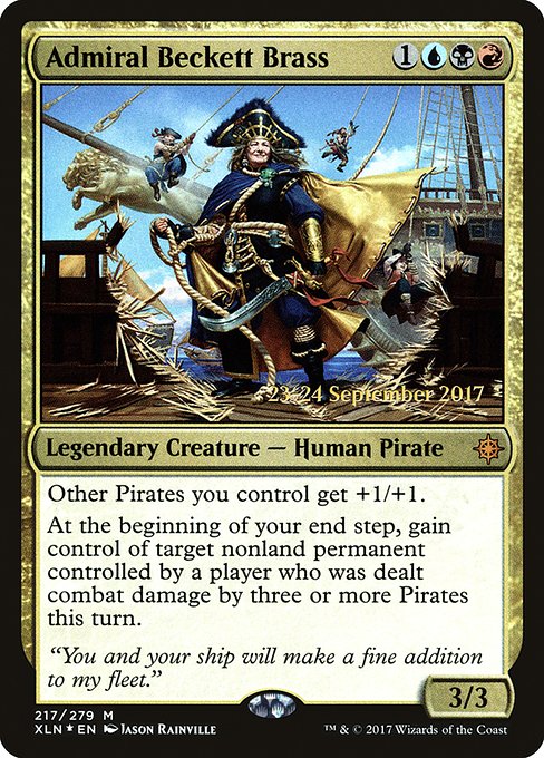 Admiral Beckett Brass - Foil - Prerelease Promo