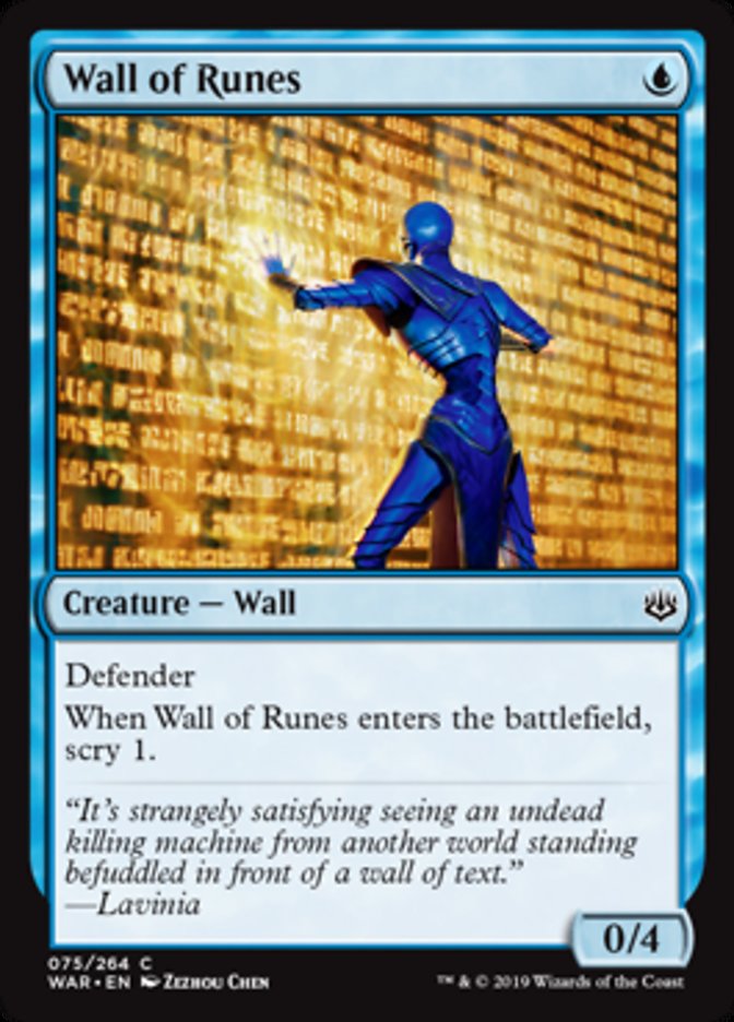 Wall of Runes - Foil