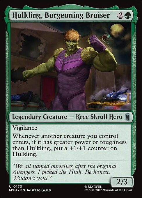 Hulkling, Burgeoning Bruiser - Foil