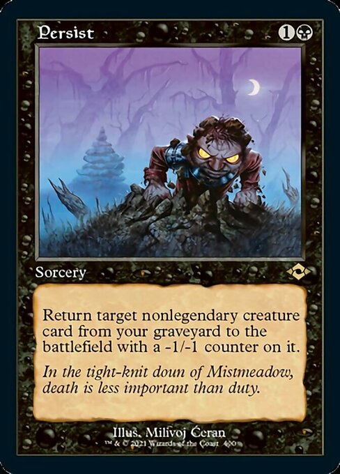 Persist - Foil-Etched